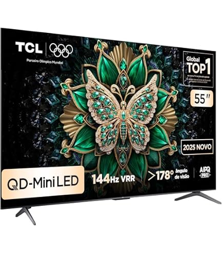 TCL TV MiniLed 55C845 4K QLED + Google TV | Amazon.com.br